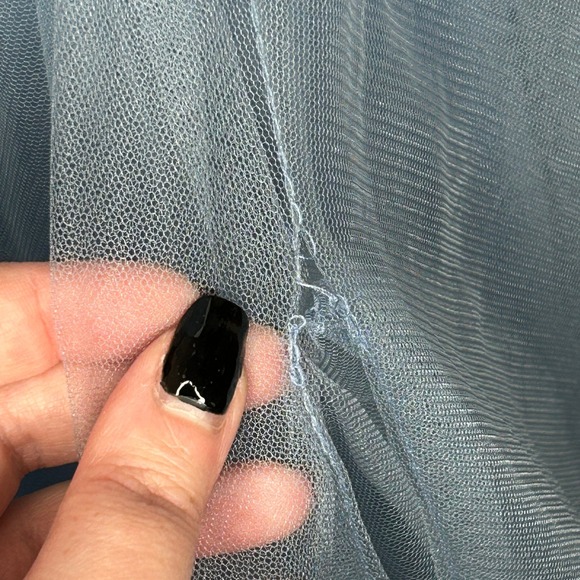 Blue Tulle One Shoulder Cinderella Dress Corset Party Formal Prom Women Size 8 - Picture 7 of 14